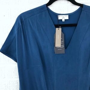 j crew cupro tunic dress